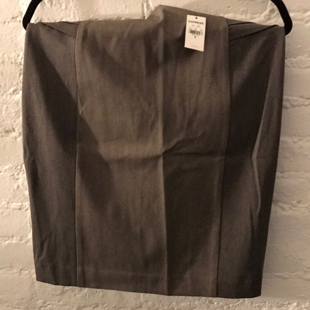 Express pencil skirt brown